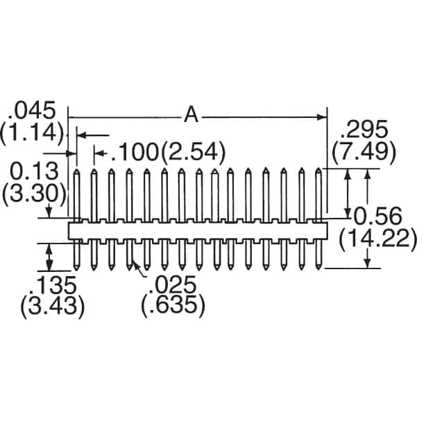 22102031 Molex  Embases à broches mâles